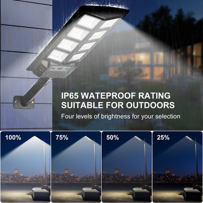 Solar Street Light 200W Motion Sensor 4-Pack
