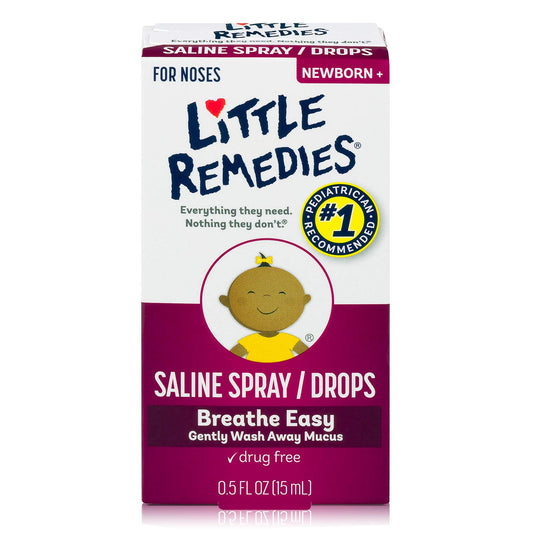Little Remedies Saline Spray for Newborns, 0.5 oz