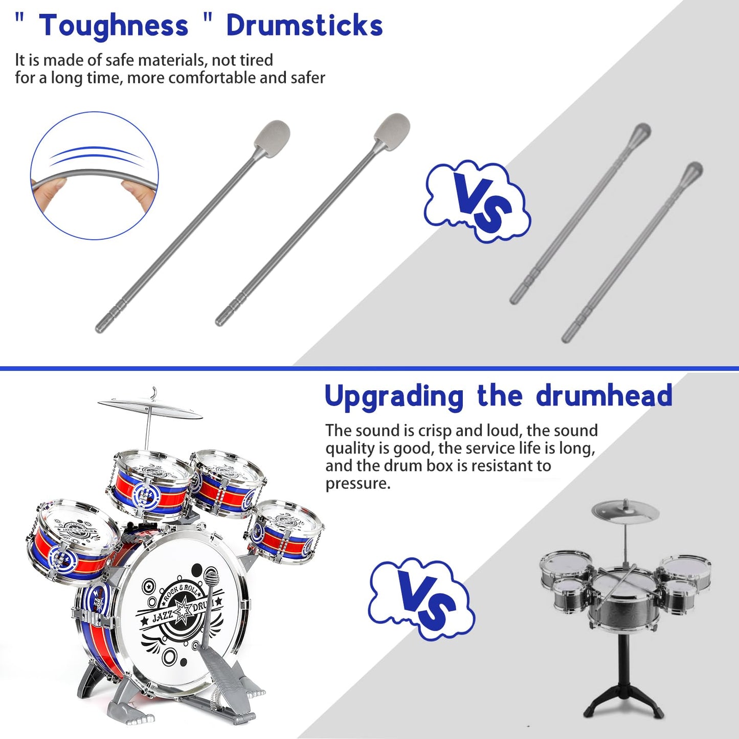 Toddler Drum Kit by M SANMERSEN - 5 Pieces