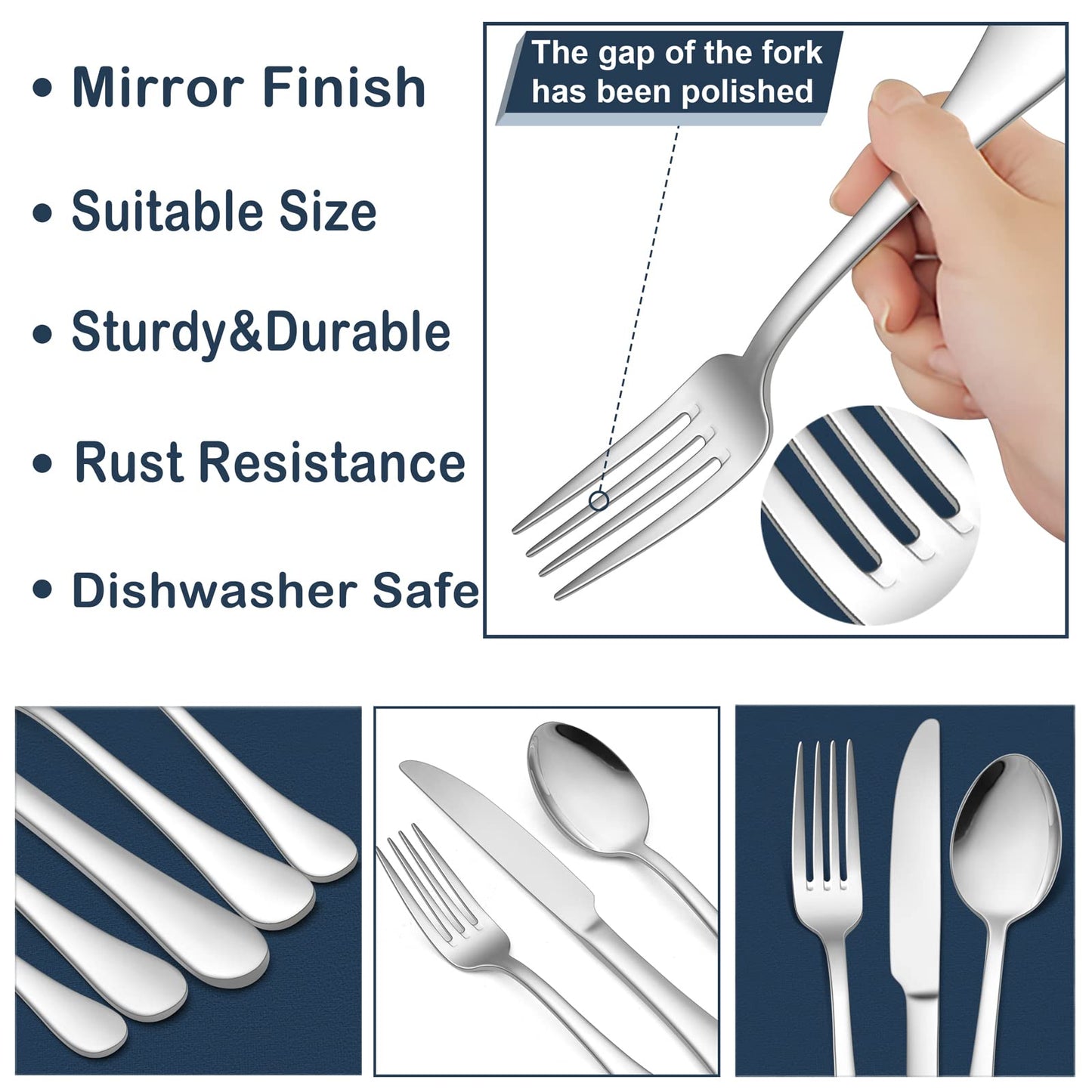 20-Piece HaWare Stainless Steel Flatware Set