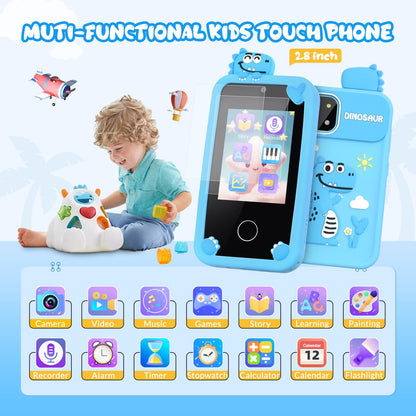 Kids Smart Phone Toy with Touchscreen & Dual Lens