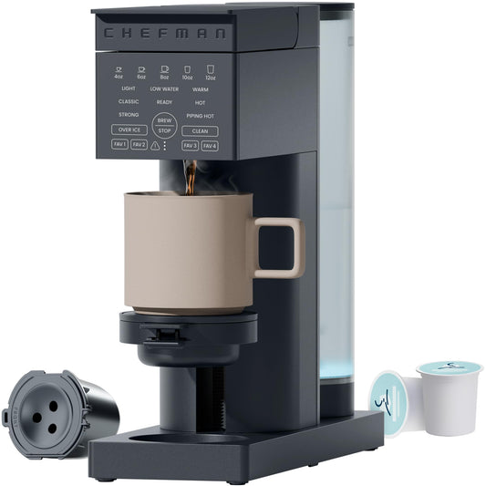Chefman Single Serve Coffee Maker with Iced Function
