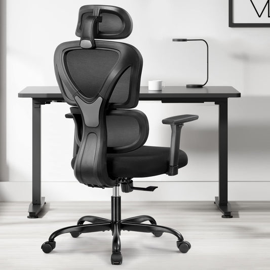 KERDOM Ergonomic Mesh Office Chair with Headrest