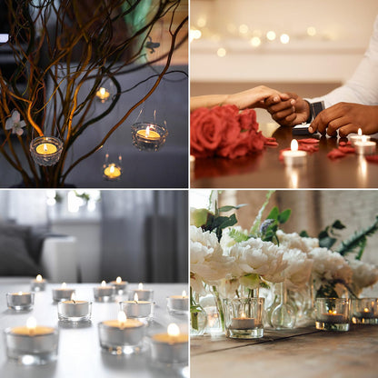 White Unscented Tealight Candles Set of 300 Bulk,Small Votive Light Candle for Home Wedding, Paraffin Cotton Wick,Clean Burning & Smokeless 4 Hour Burn Time
