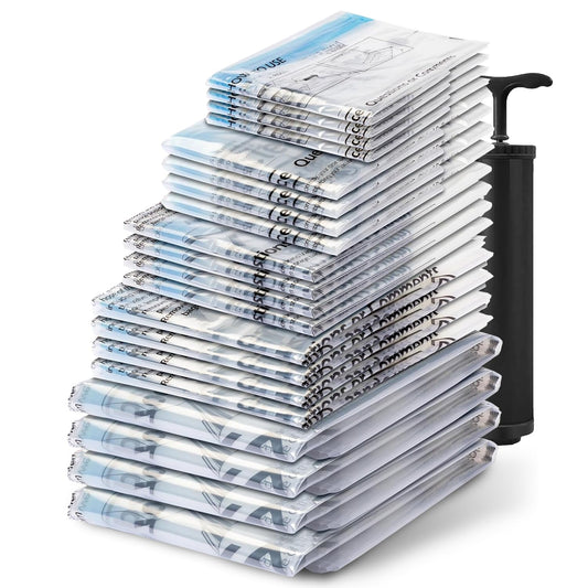 20 Pack Vacuum Seal Bags for Clothes Storage