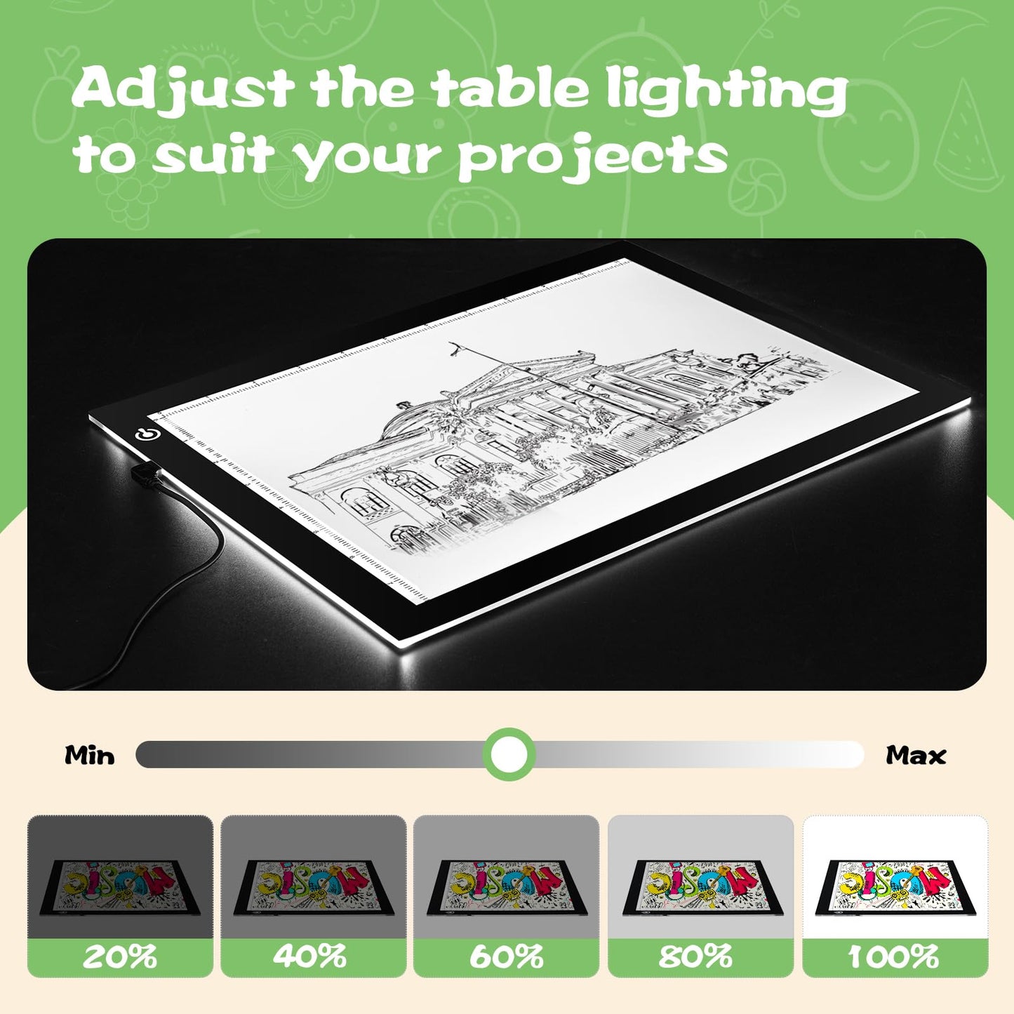 LED Light Tracing Pad for Artists and Crafters