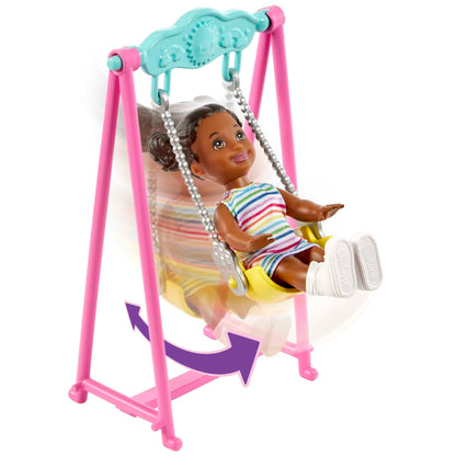 Barbie Skipper Babysitters Playset with Bounce House