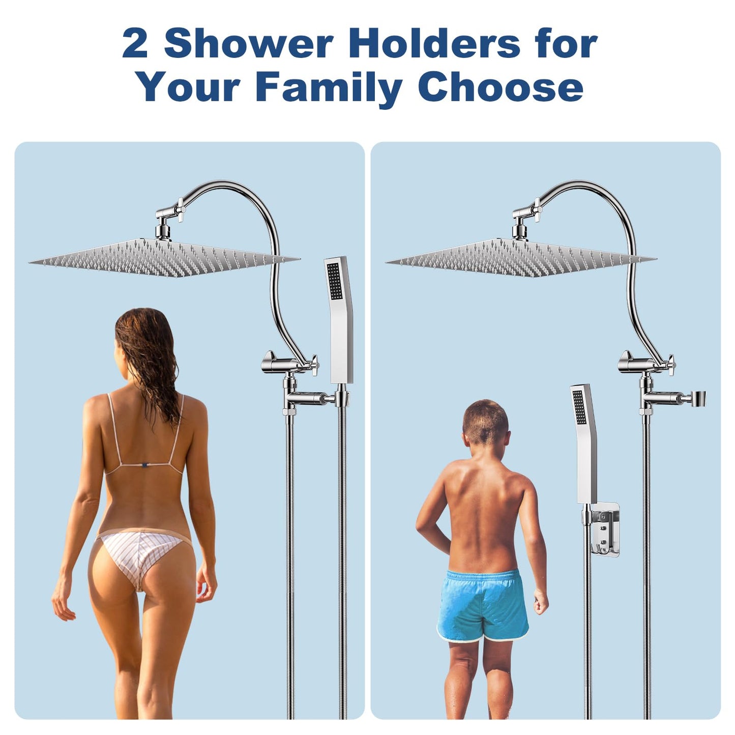 HotQing 12'' High Pressure Rainfall Shower Head