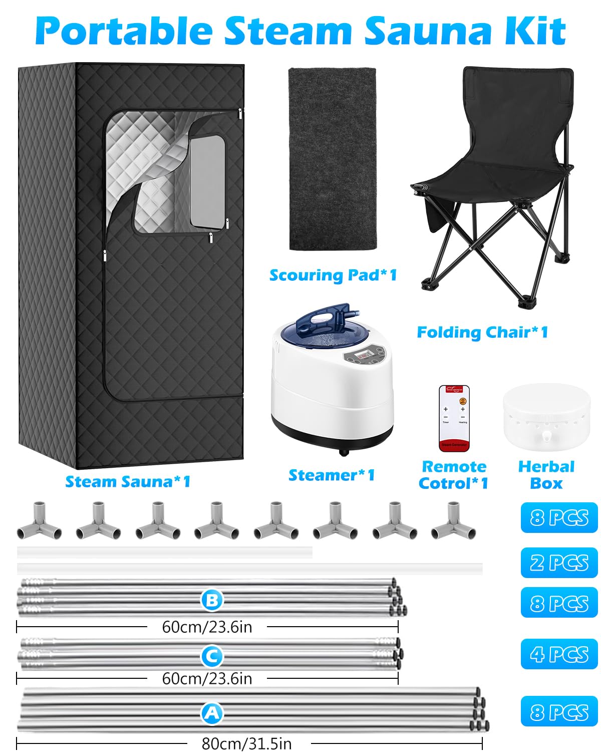 Portable Steam Sauna for Home Spa