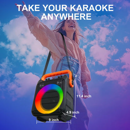 Karaoke Machine with 2 Wireless Microphones