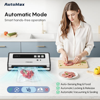 Automatic Vacuum Sealer with 10 Precut Bags