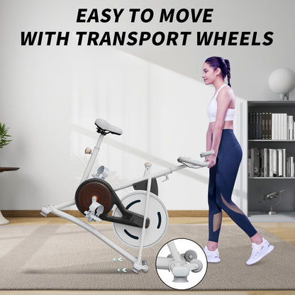 Adjustable Exercise Bike with Smartphone Mount
