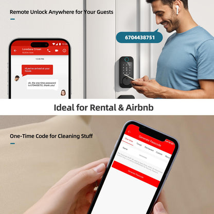 SMONET WiFi Deadbolt Fingerprint Keyless Lock