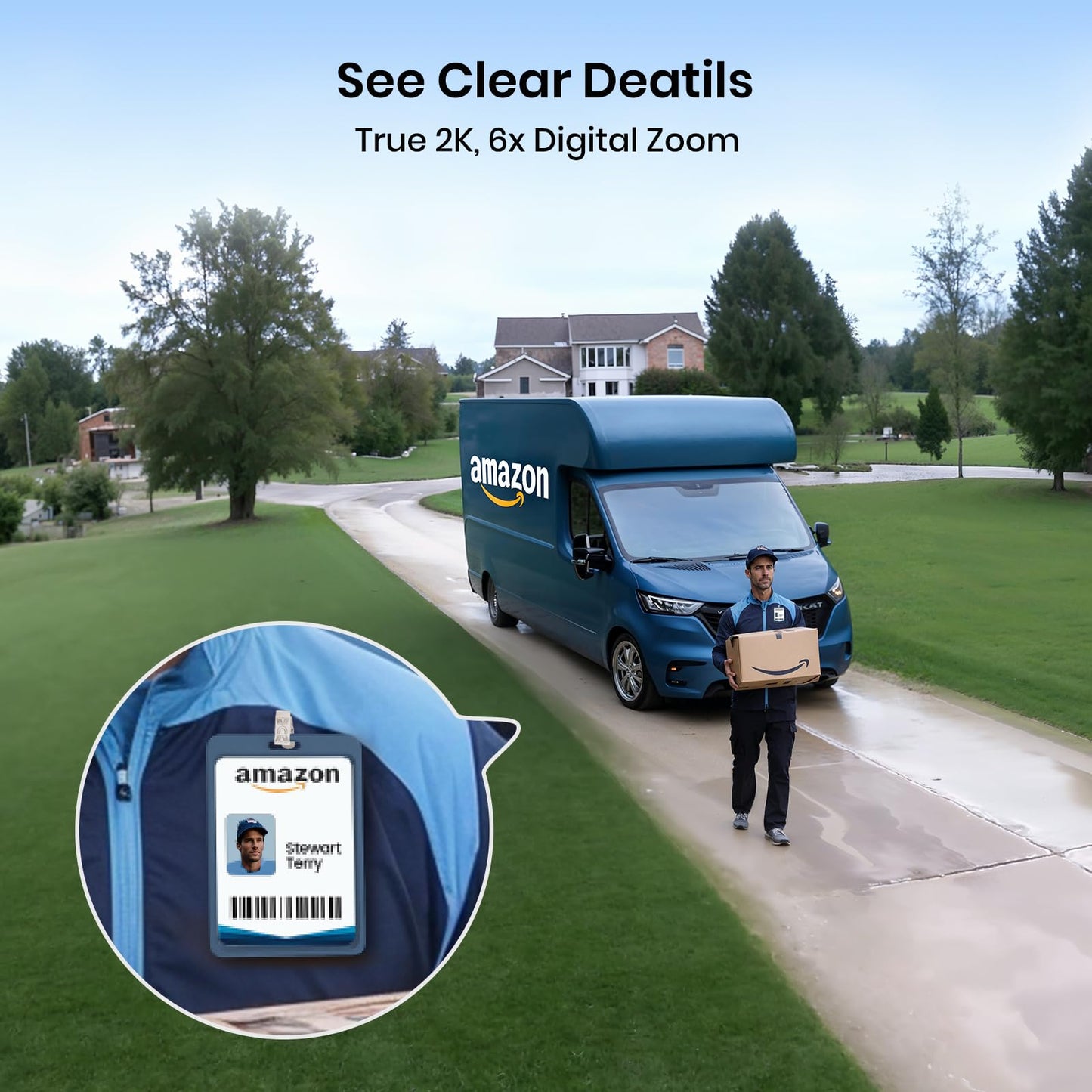 AOSU 2-Cam Solar-Powered Security Camera System