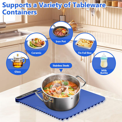 Portable Food Warming Mat with Auto Shut-Off