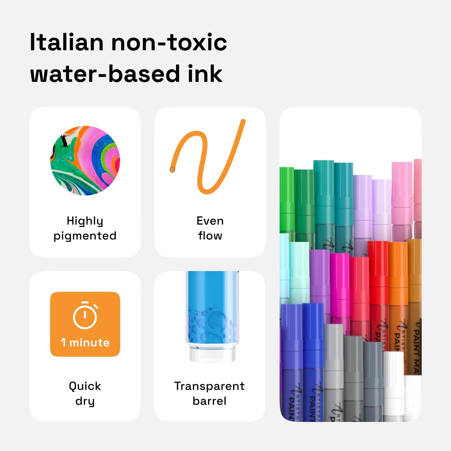 ARTISTRO Acrylic Paint Pens for All Surfaces