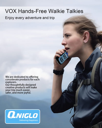 Qniglo Rechargeable Walkie Talkies for Outdoor Use