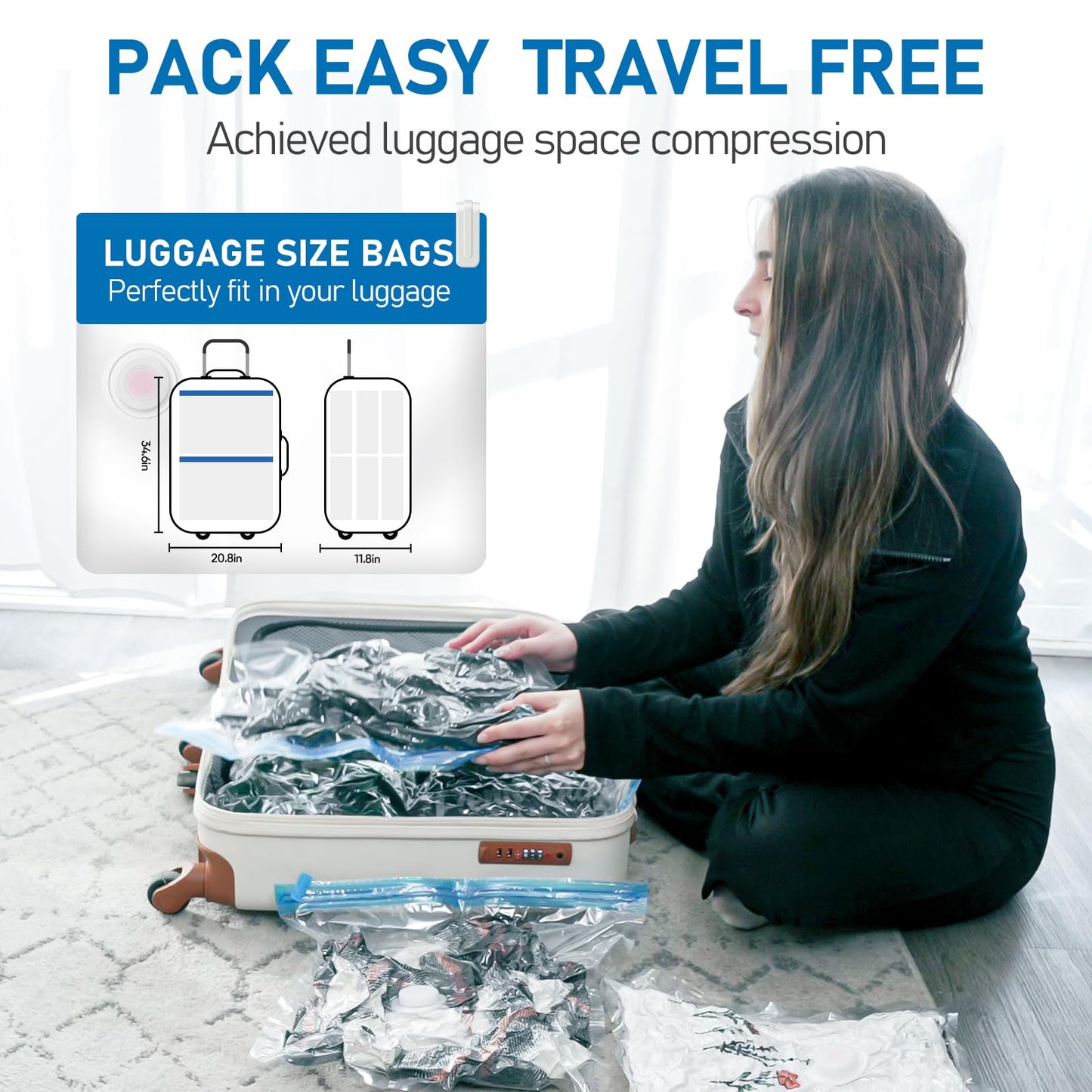 12 Pack VMstr Storage Bags with Hand Pump