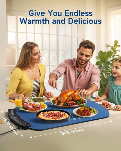 Taseven Electric Food Warming Mat with 7 Temperatures