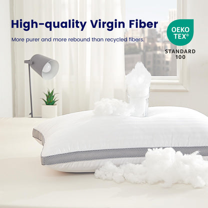2 Pack SLEEP ZONE Queen Bed Pillows