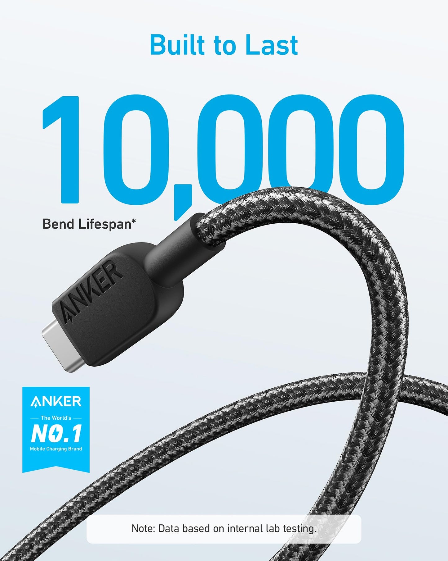 2 Pack Anker USB A to C Charger Cable