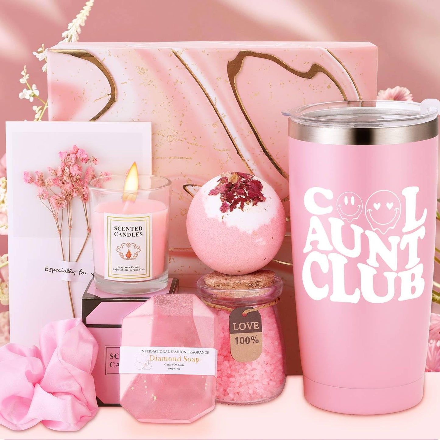Spa Gift Basket for Favorite Auntie Birthday