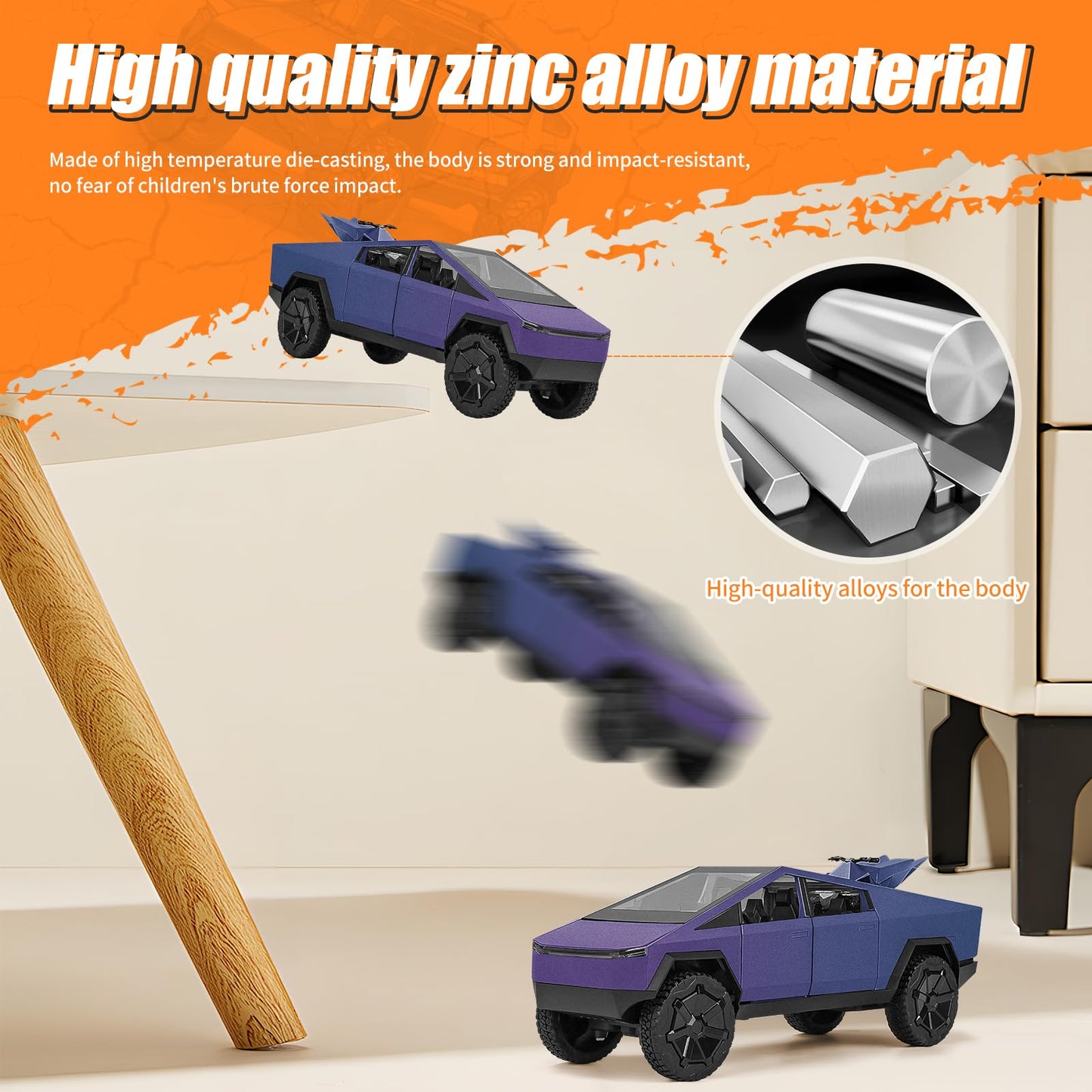 1/32 Cyber Truck 3-in-1 RV Set
