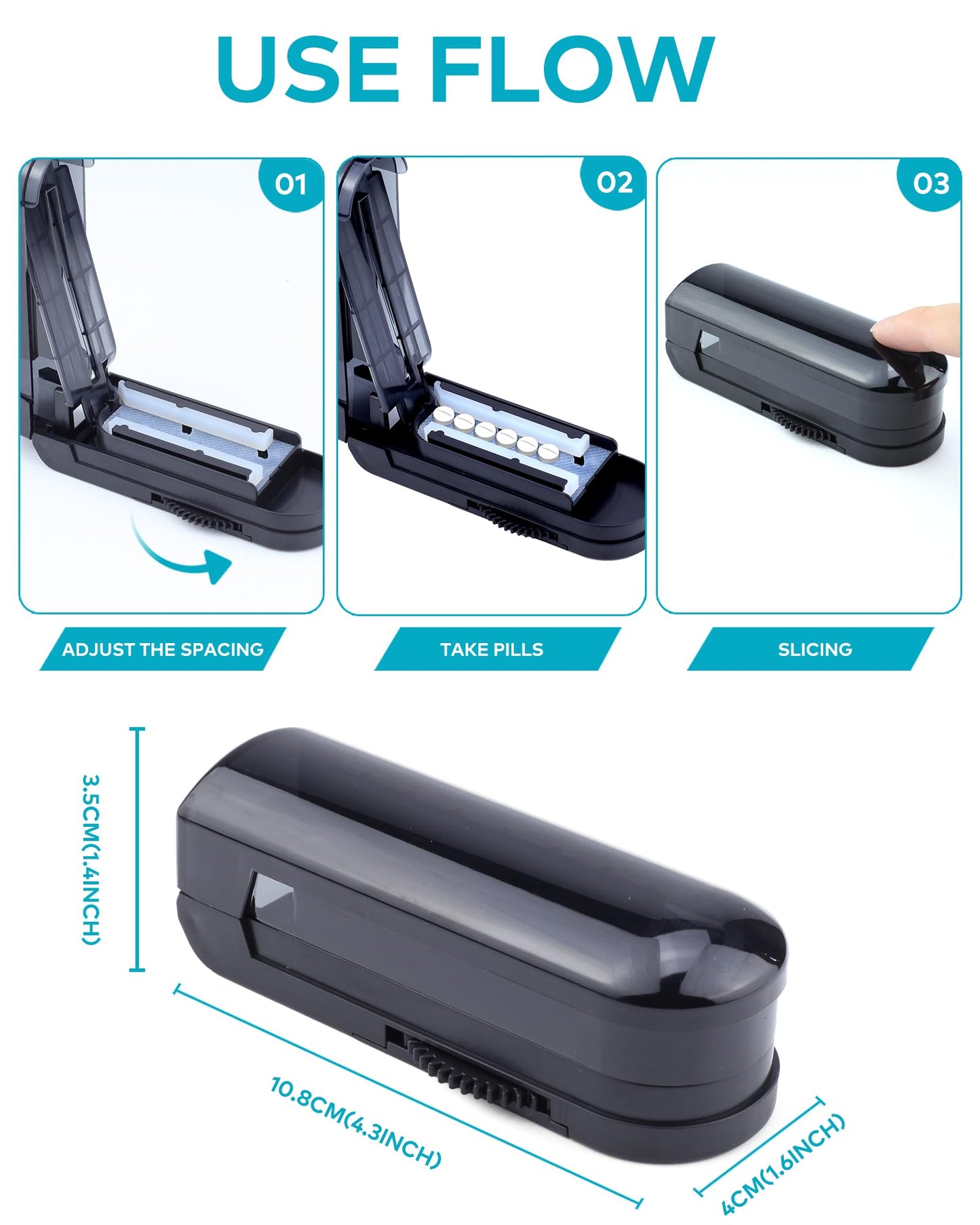 Pill Cutter for Accurate Splitting of Pills
