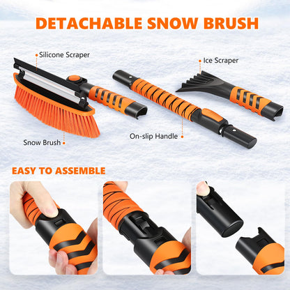 DNA MOTORING 43.3" Snow Brush and Ice Scraper