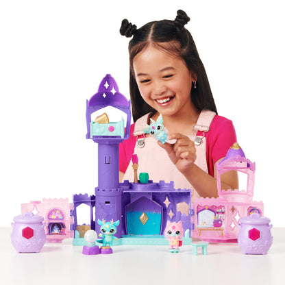 Magic Mixies Mixlings Magic Castle Playset Super Pack, Expanding Playset with Magic Wand That Reveals 5 Magic Moments and 2 Collector's Cauldrons, for Kids Aged 5 and Up, Amazon Exclusive