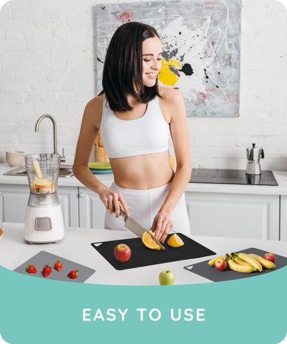 Flexible Non-Slip Cutting Boards Set of 3