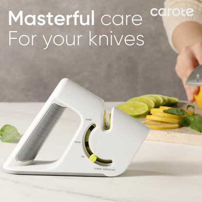 CAROTE 4-in-1 Knife Sharpener for All Blades