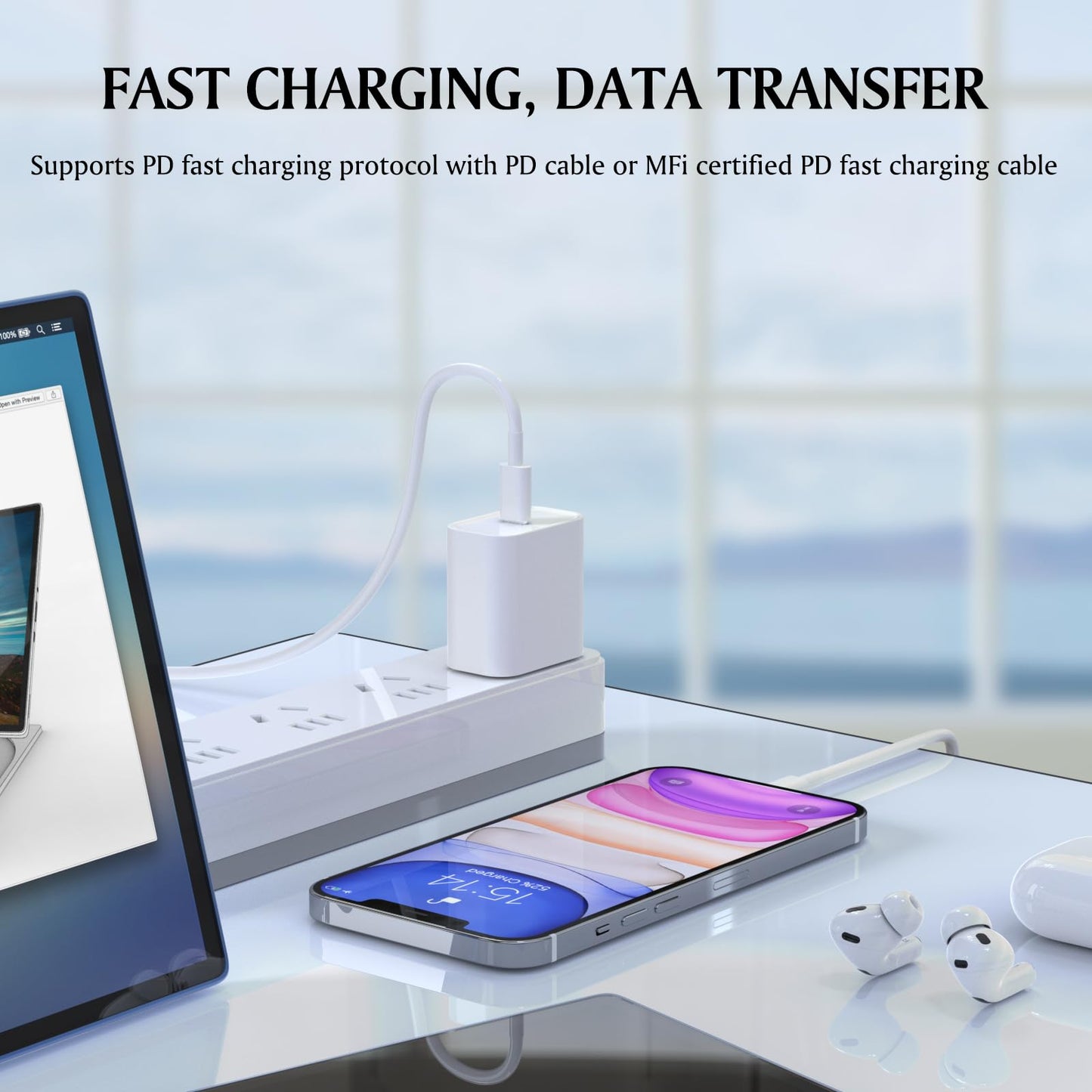 USB C Charger for iPhone 14 with 6FT Cable