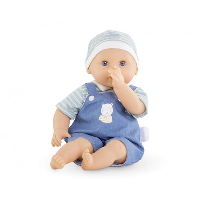 Corolle Bébé Calin Mael Boy Baby Doll - 12" Soft Body Doll with Blue Outfit, Sleeping Eyes That Open and Close, Vanilla Scented, Mon Premier Poupon Collection for Ages 18 Months and up