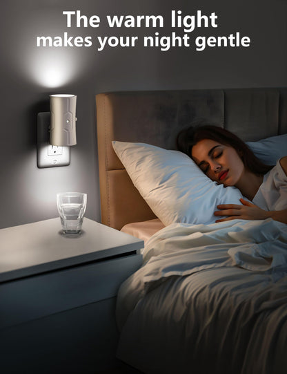 2 Pack LED Night Lights with Light Sensor