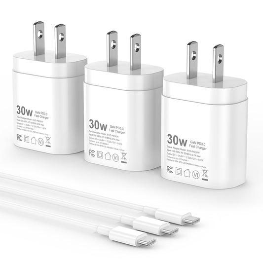 30W USB C Charger with 6ft Cable