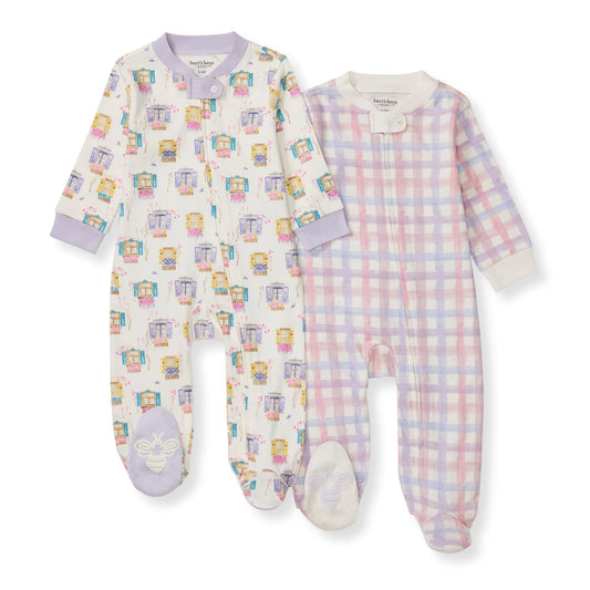 Burt's Bees Baby Organic Cotton Footed Pajamas