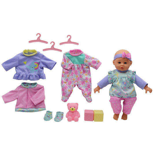 14" Lifelike Soft Doll with Accessories