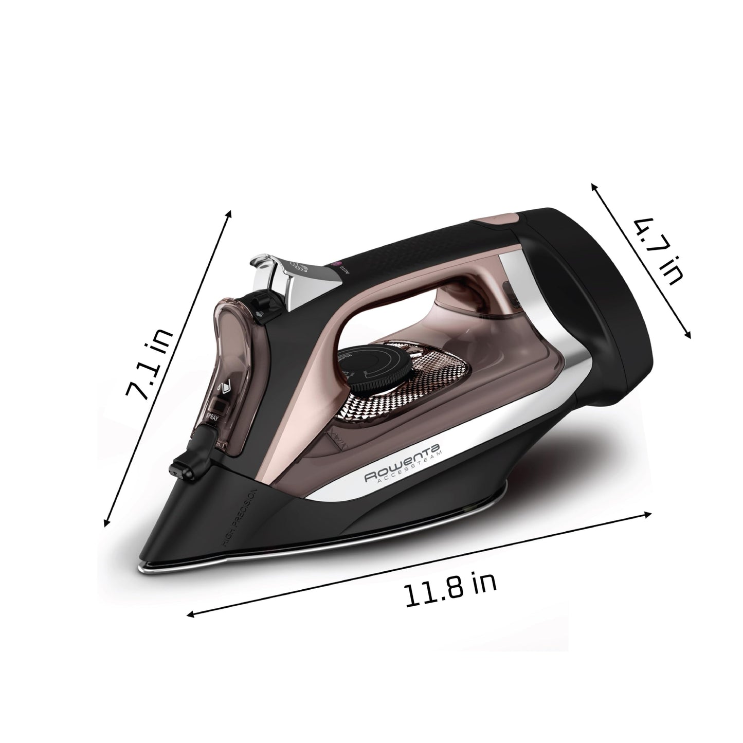 Rowenta Clothes Iron Steamer with Retractable Cord