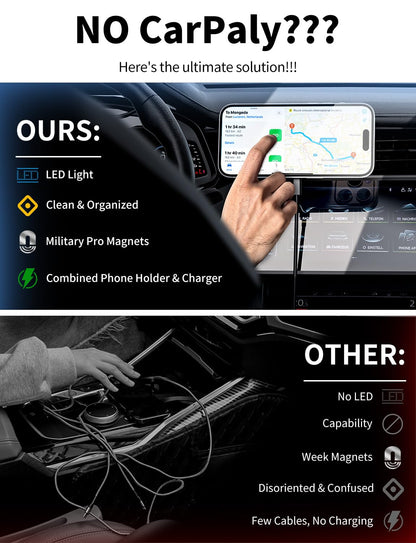 MagSafe Wireless Car Charger - Fast Charging Mount
