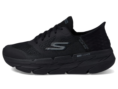 Skechers Men's Max Cushioning Slip-ins-Athletic Workout Running Walking Shoes with Memory Foam Sneaker, Black, 9.5