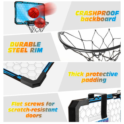 TREYWELL Indoor Basketball Hoop with LED Lights