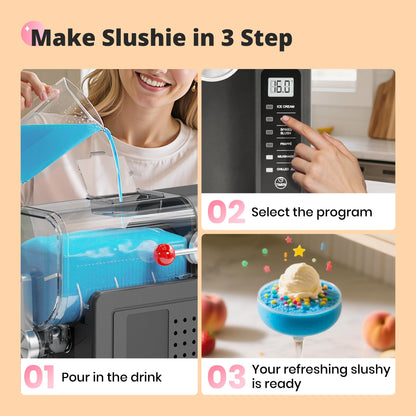 Slushie Machine, EZBASICS Slushy Machine (No Ice Needed)