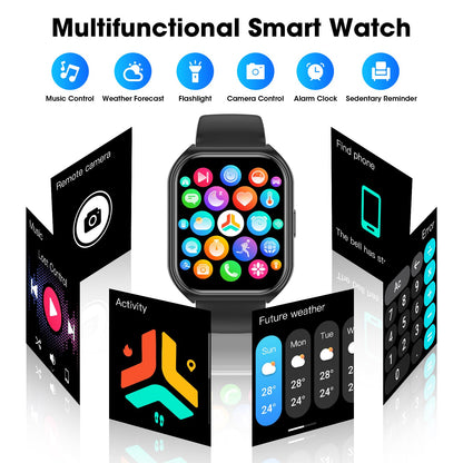Smart Watch with Call, Fitness Tracker, 100+ Modes