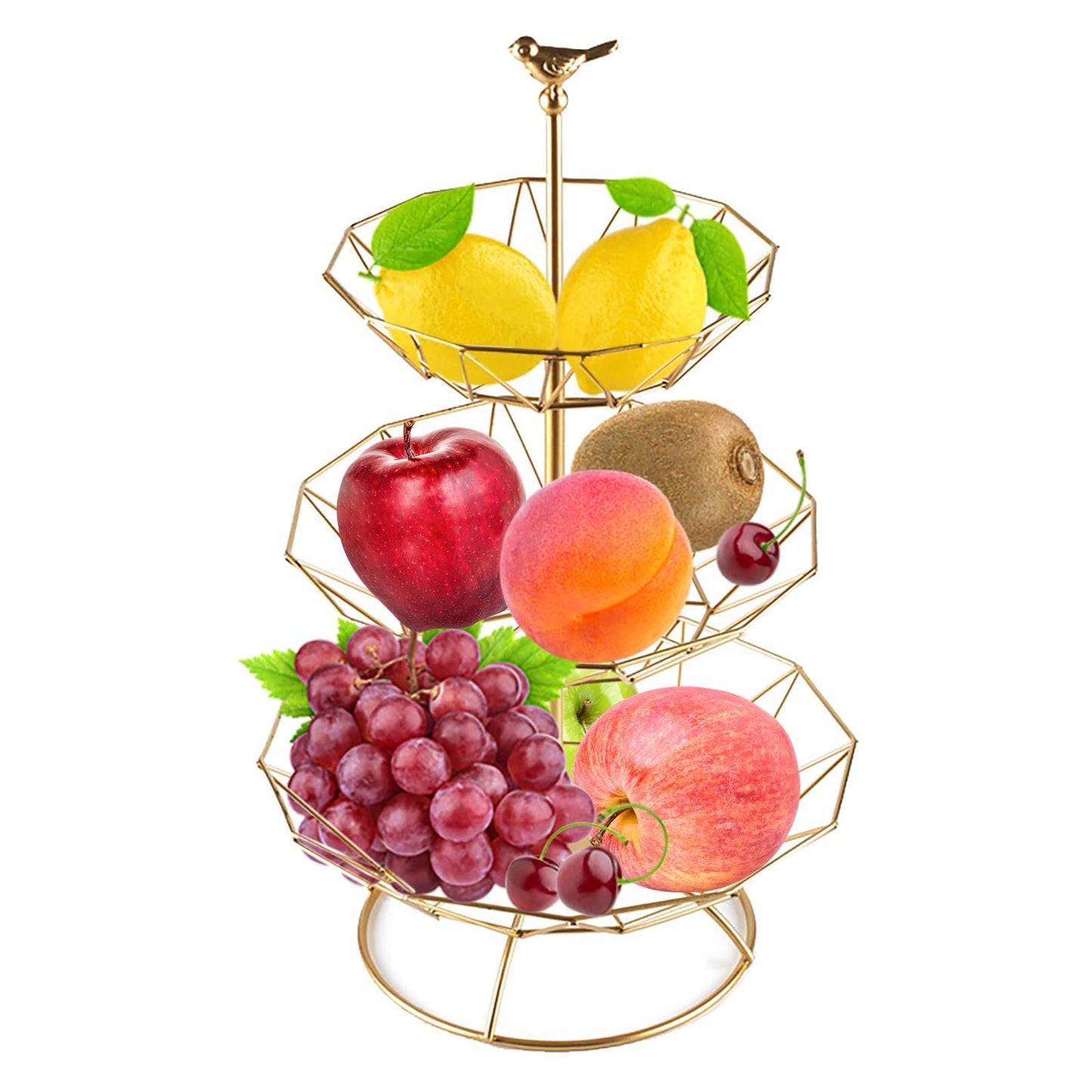 3 Tier Wrought Iron Fruit Serving Tray