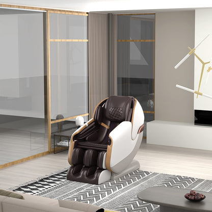 Real Relax Massage Chair Full Body, Zero Gravity SL Track Shiatsu Recliner with Shortcut Key, PS3100(Brown)