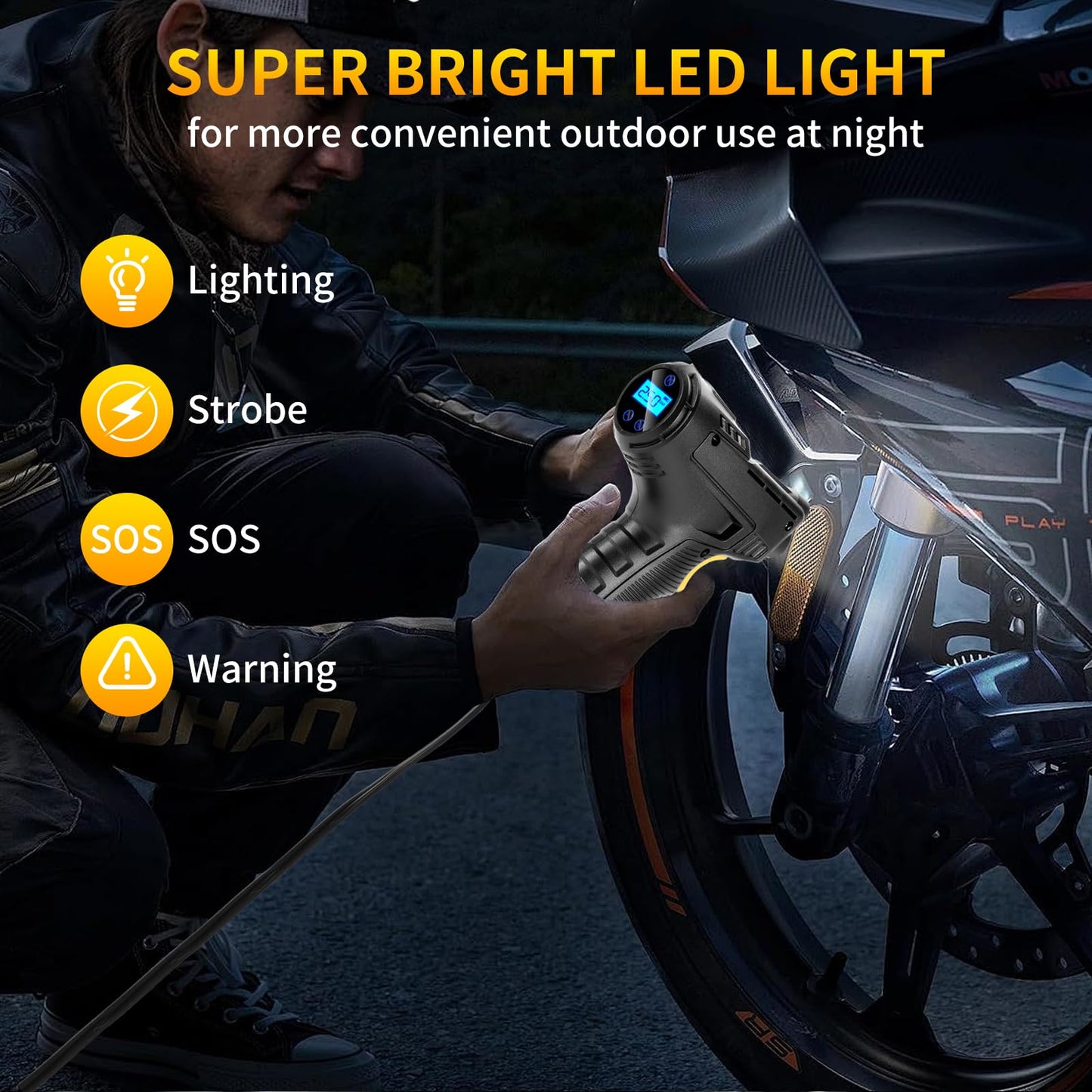 150PSI Portable Air Compressor for Cars