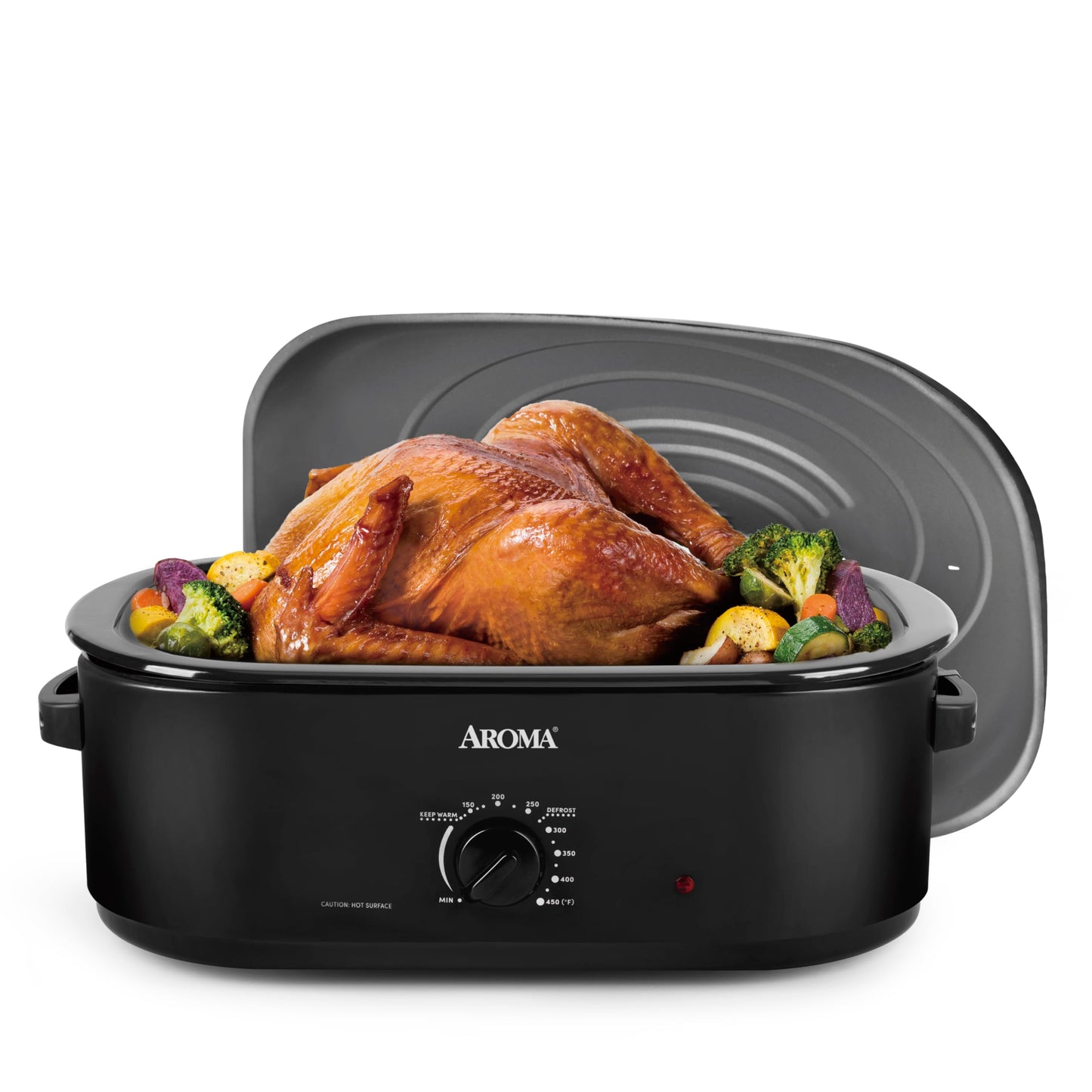 AROMA 18Qt Roaster Oven with Self-Basting Lid