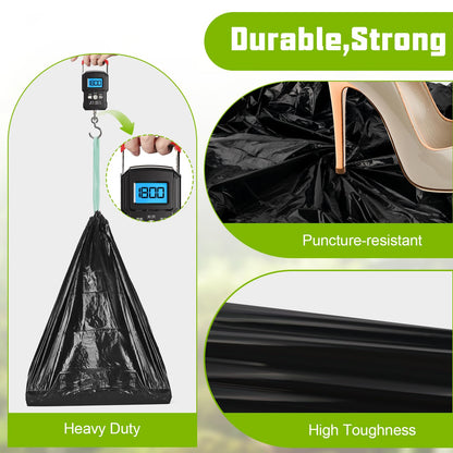 Sckee 50 Pack Heavy-Duty Waste Liners with Drawstring