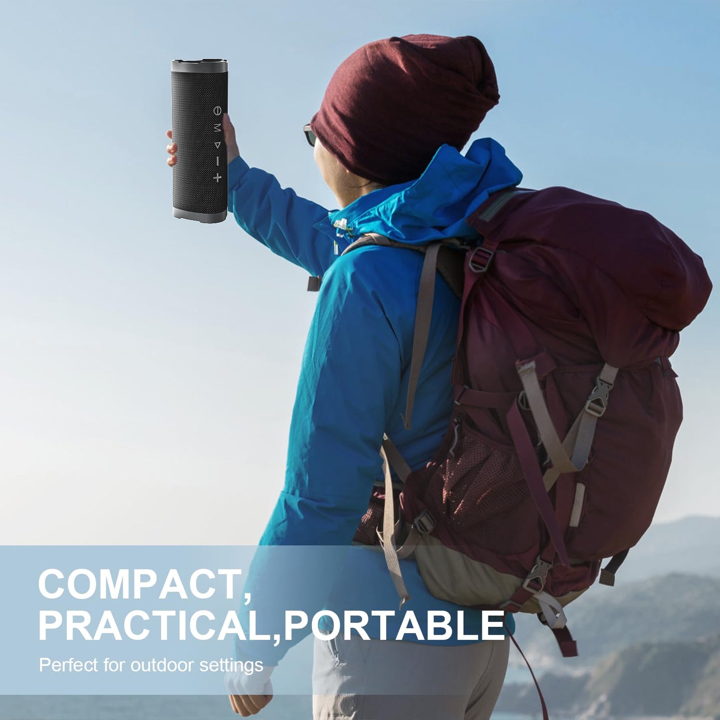Vanzon Portable Bluetooth Speaker with 24H Playtime